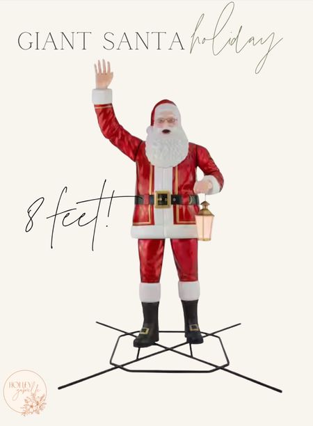 8 feet tall - the man himself! 🎅🏻✨🌲 tis the season! 

Santa / Home Depot finds / outdoor decor / Christmas / life size Santa / Holley Gabrielle 

#LTKHoliday #LTKhome #LTKSeasonal