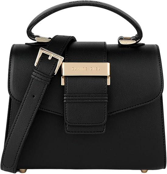 Mer Bag – Women’s Top Handle Handbag, Crossbody Shoulder Bag with Gold Detail, Matte Leather ... | Amazon (US)