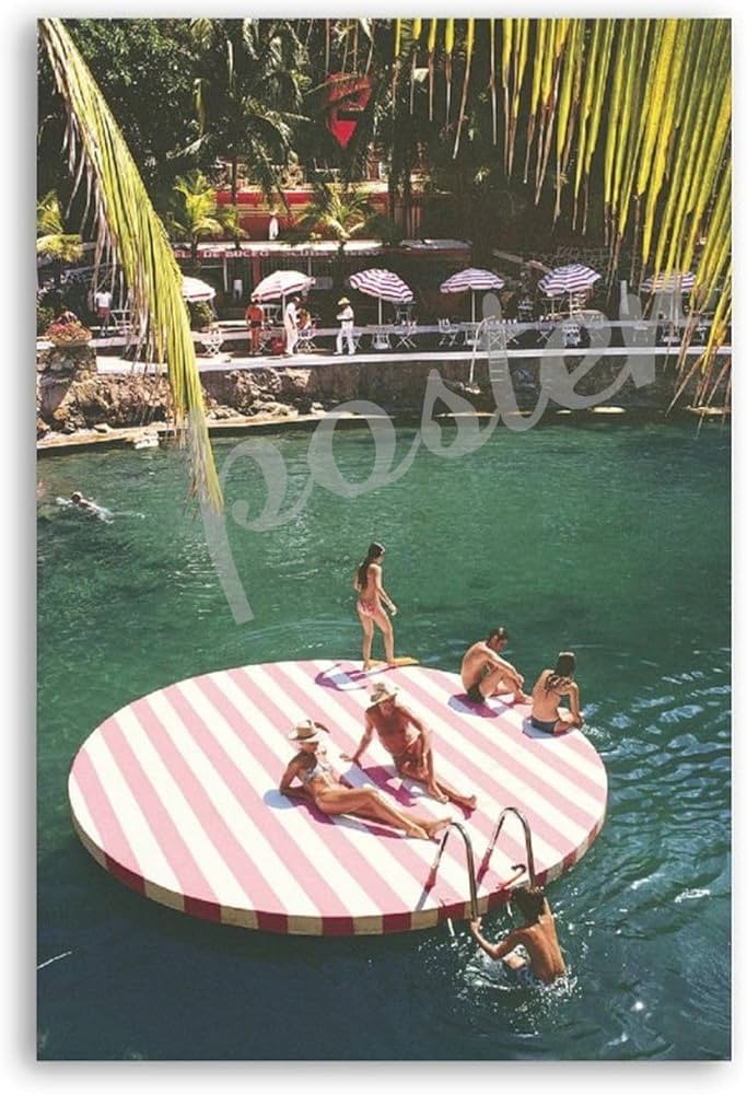 TSFTEC Slim Aarons' Modern Photographic Art Poster (2) Canvas Painting Posters And Prints Wall Ar... | Amazon (US)