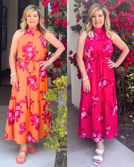 NEW! bright, bold summer dresses from @Walmart! I found these online along with affordable fun accessories and fab summer sandals.
If you have a summer wedding or special occasion, this Satin Halter Neck Midi Dress is a head turner!
#sponsored #WalmartPartner #WalmartFashion
I’m short so the dress is more like a long dress not a midi. The tiered hi-low skirt is flattering and it self-ties at neck and waist.
Size inclusive from XS - 2XL
It is so pretty! Scoop is one if my favorite Walmart brands - see all their great pieces online!


#LTKSeasonal #LTKstyletip #LTKFind