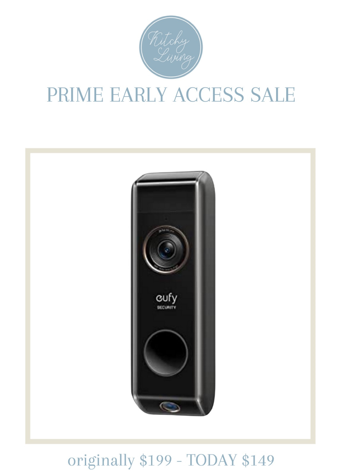 Prime Early Access Sale - eufy Doorbell #homesecurity #amazonprime #primeday 

#LTKsalealert #LTKfamily #LTKhome