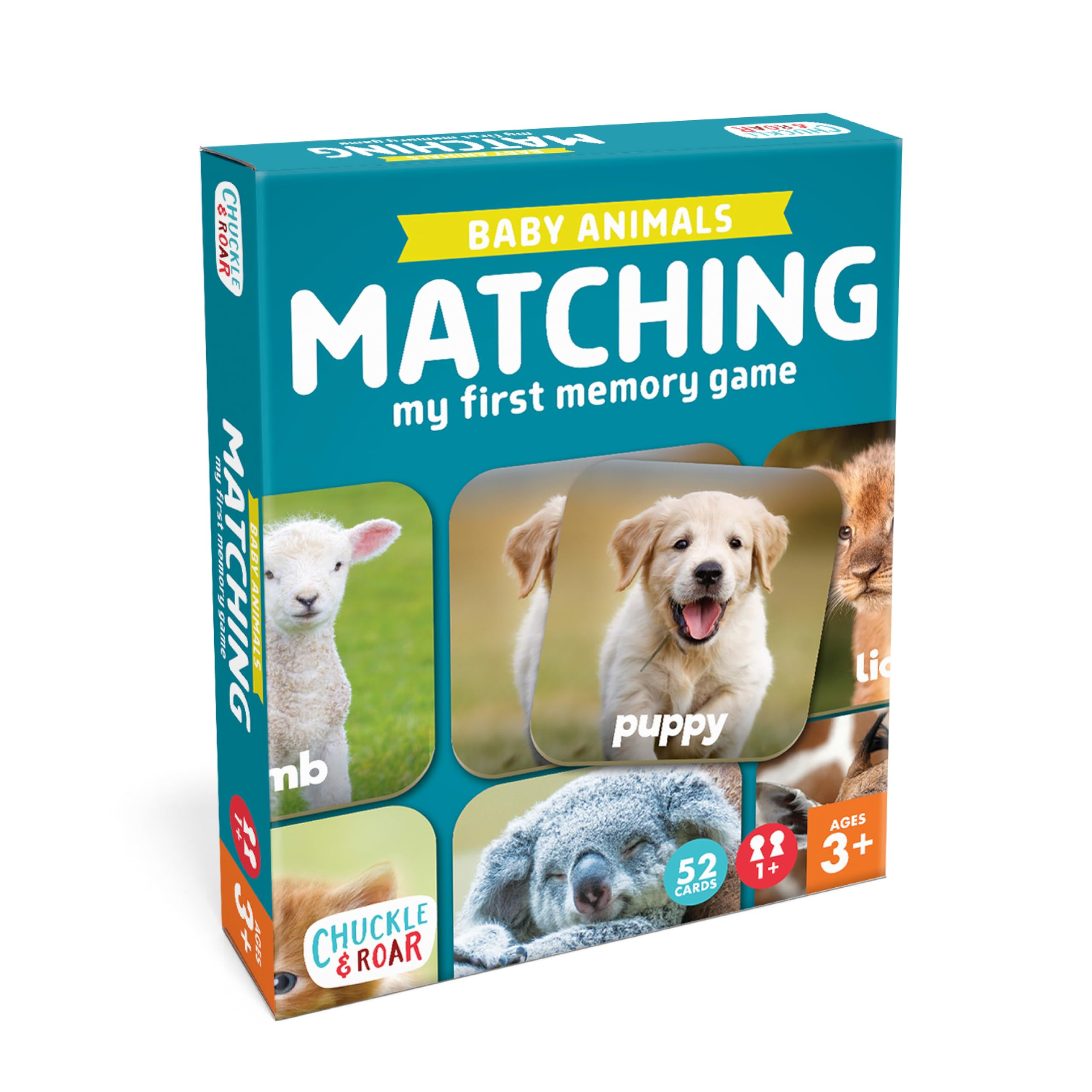 Chuckle & Roar Baby Animals Matching Memory Game for Kids Ages 3+ – Preschool Concentration Boa... | Amazon (US)