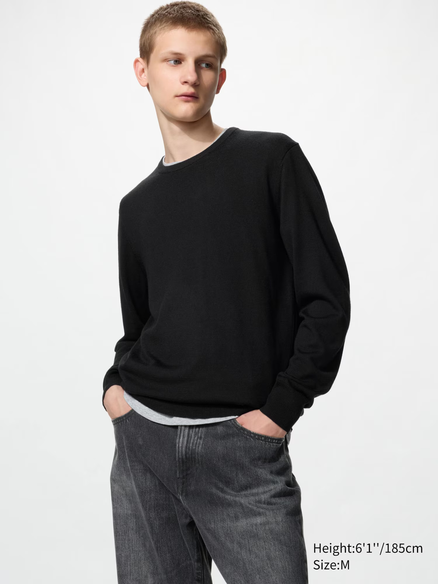 Uniqlo Extra Fine Merino Crew Neck Sweater