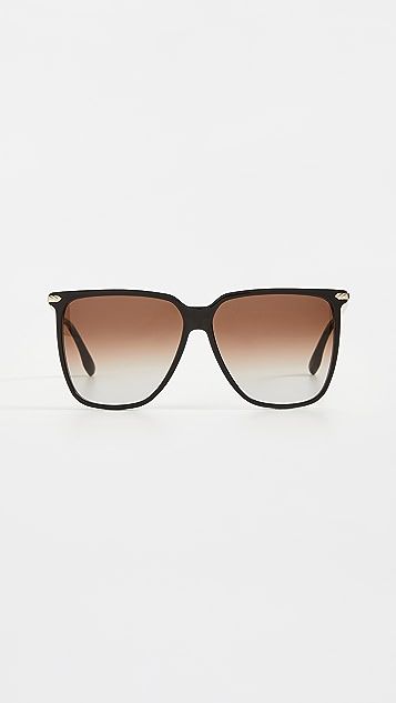 Chevron Oversized Square Sunglasses | Shopbop