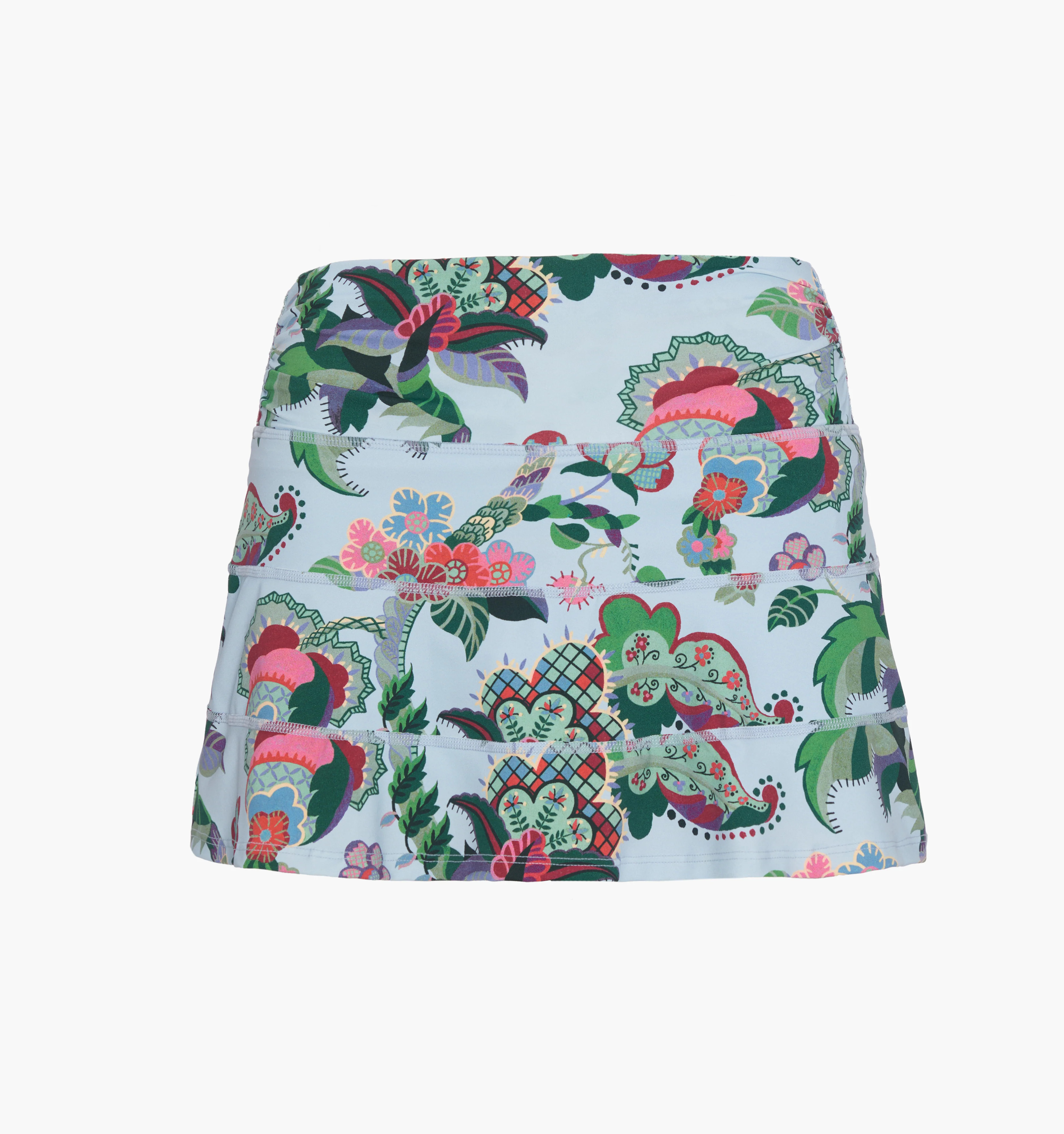 The Riley Pool Skirt - Light Blue Jungle Floral | Hill House Home US