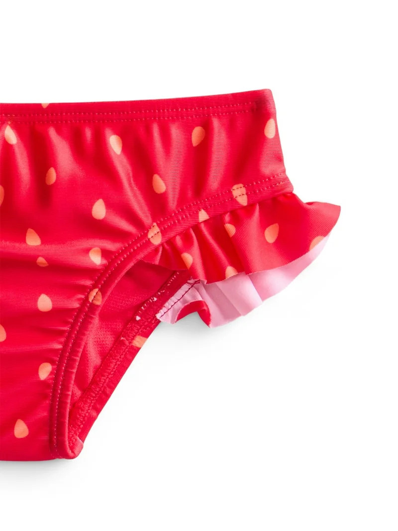 Wonder Nation Baby and Toddler Girl Ruffle Swim Strawberry Tankini, 2-Piece, Sizes 12M-5T | Walmart (US)