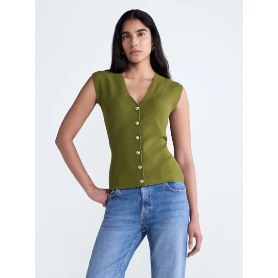 Scoop Women's V Neck Cardigan Sweater, Lightweight, Sizes XS-XXL | Walmart (US)