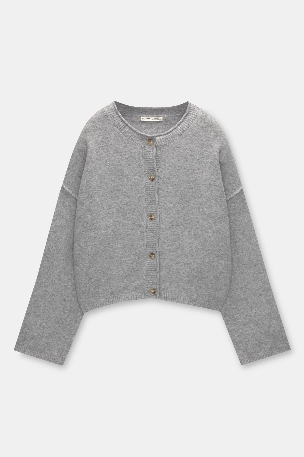 Buttoned cardigan | PULL and BEAR UK