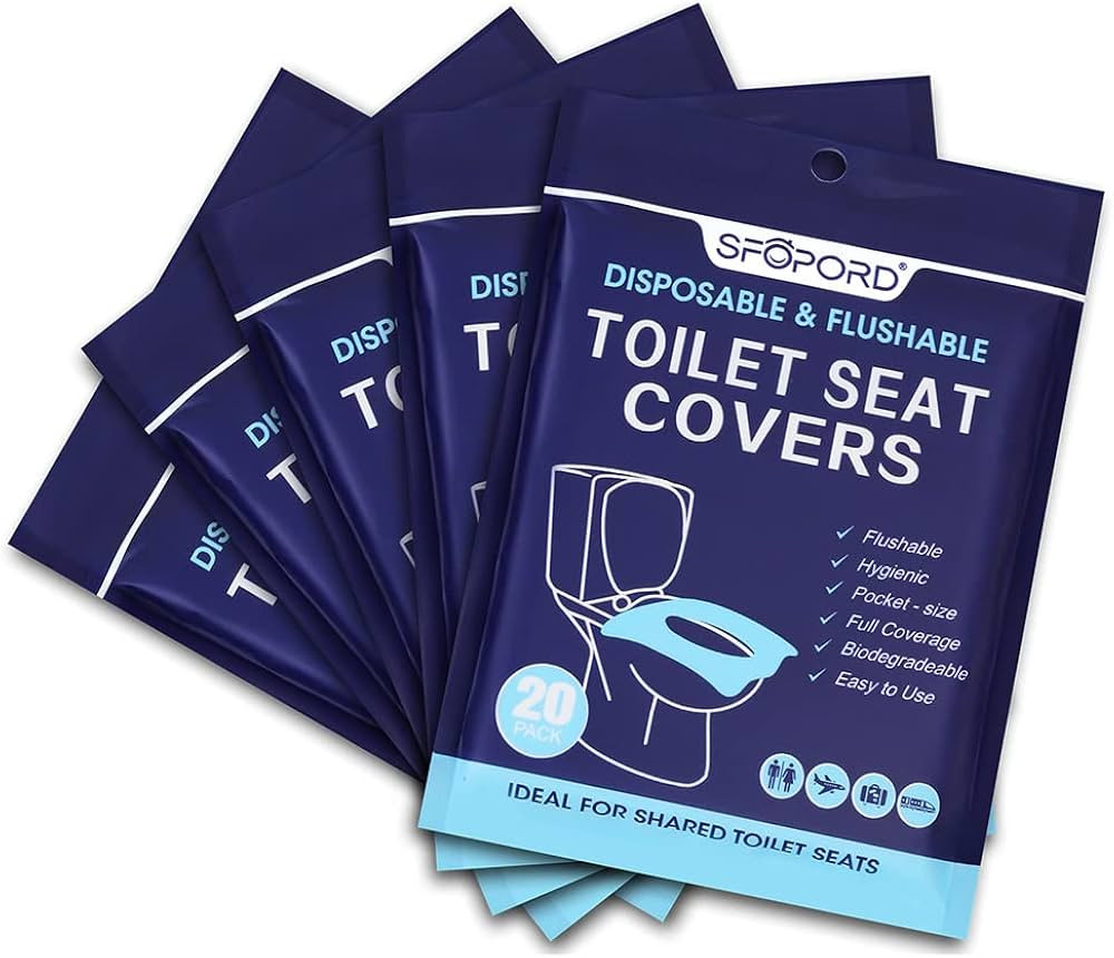 XL 100PCS Toilet Seat Covers Disposable - Flushable Paper Toilet Seat Cover is Travel Accessories... | Amazon (US)