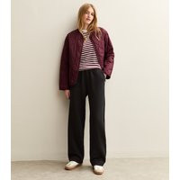 Women's Black Tapered Wide Leg Joggers New Look | New Look (UK)