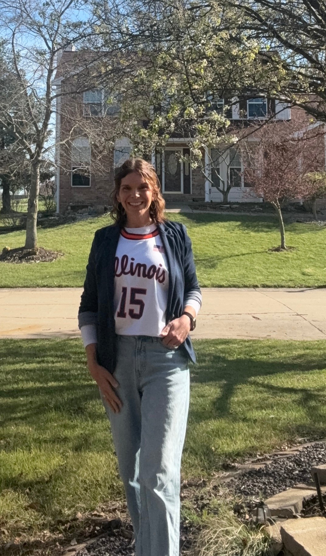 A little casual work OOTD featuring my favorite Basketball team!  

Jeans, TTS.  Blazer sized up for oversized look.   

#LTKootd #LTKgrwm #LTKdayinmylife