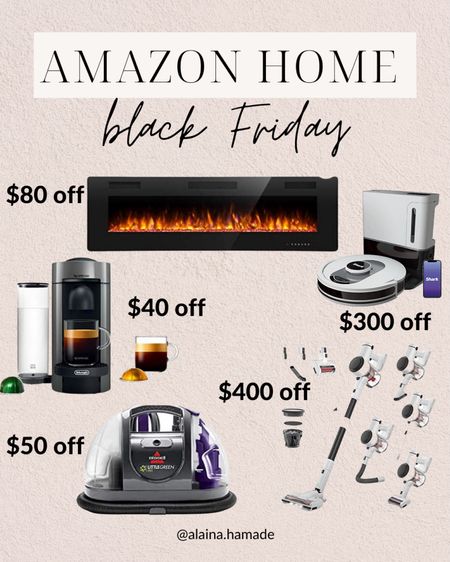 Amazon Home Black Friday deals! Shark, espresso machines, indoor fireplaces, bissell pet pro, cordless Vaccum and more! 

#LTKGiftGuide #LTKhome #LTKCyberweek
