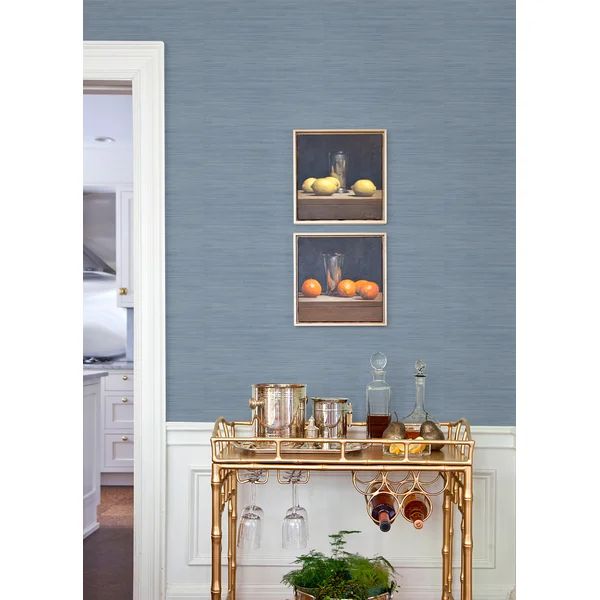 18 ft x 20.5 in x 0.025 in Grasscloth Peel and Stick Wallpaper Roll | Wayfair North America