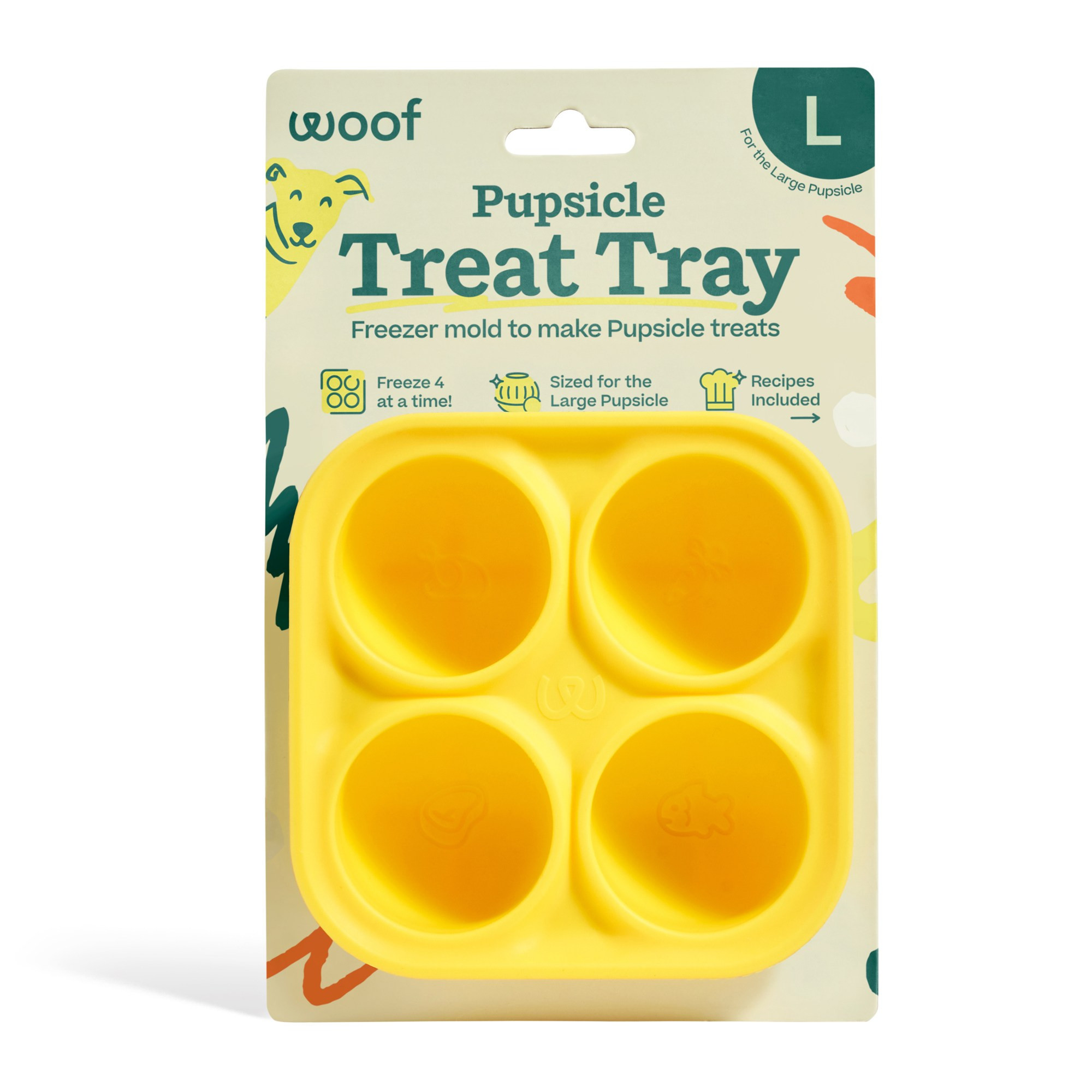 Woof Pupsicle Treat Tray Yellow | REI
