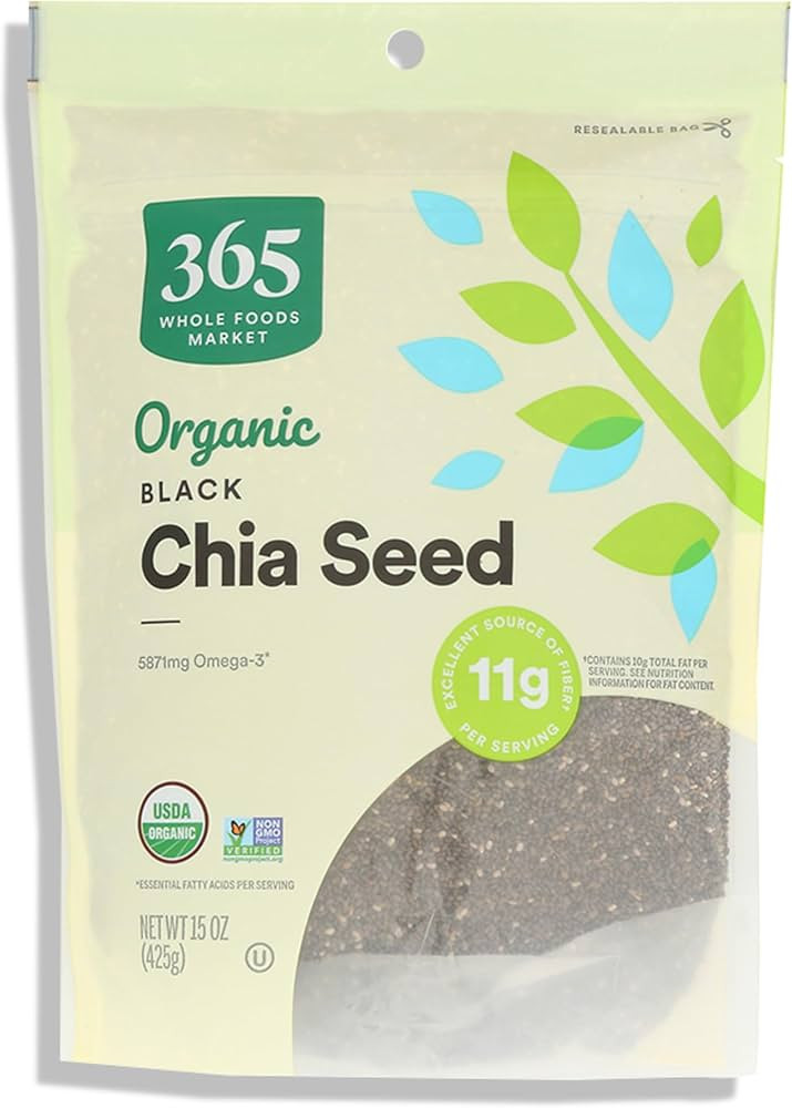 365 by Whole Foods Market, Organic Black Chia Seeds, 15 Ounce | Amazon (US)