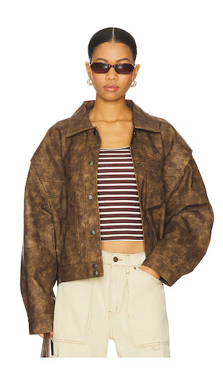 Hailey Bomber Jacket in Acid | Revolve Clothing (Global)