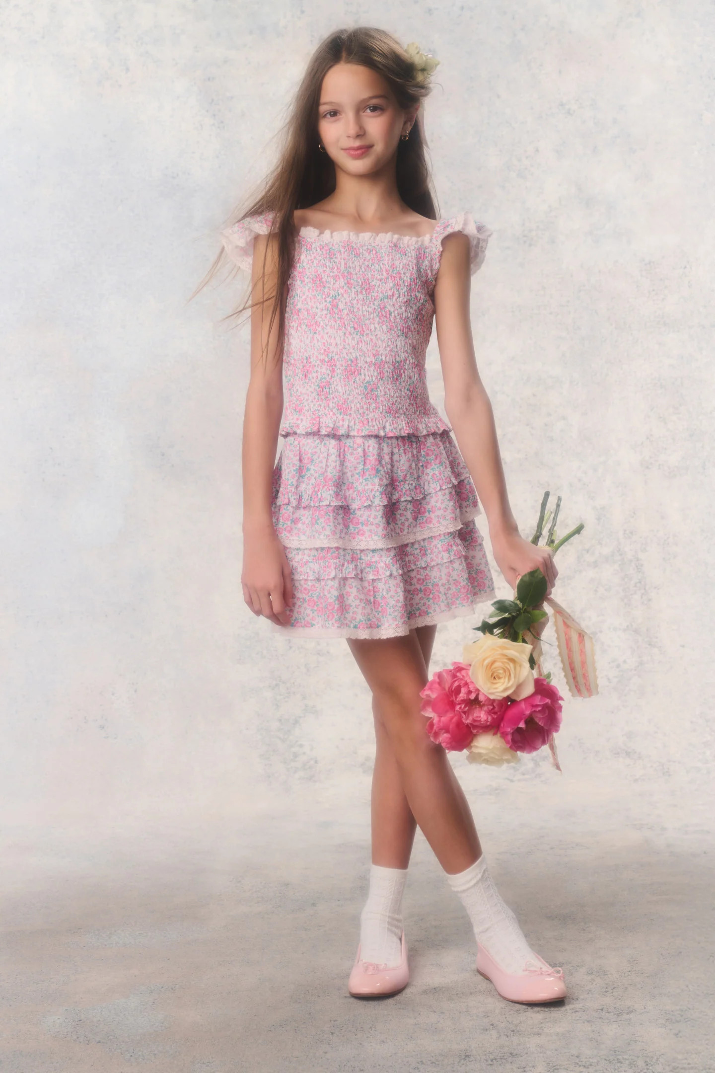 Tween Re-Edition Caspia Floral Top | LoveShackFancy