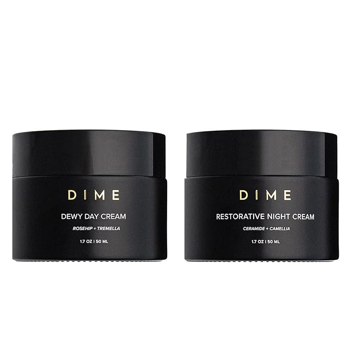 DIME Beauty Moisture Set ($75 Value) - Includes Dewy Day Cream + Restorative Night Cream (50 ml E... | Amazon (US)
