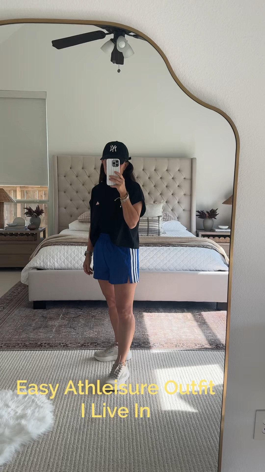 Easy athleisure outfits are what I reach for when I want to be comfortable but still feel put together. This Adidas look is perfect for school drop-off, coffee runs, errands, travel or an easy casual day — love the pop of blue with the simple black top and neutral sneakers. Linking the outfit details here!

Adidas outfit, Adidas shorts, athleisure outfit, casual outfit, easy outfit formula, everyday outfit, sneaker outfit, athletic shorts, sporty outfit, women’s activewear, blue shorts, casual summer outfit. @adidas

#LTKootd #LTKActive #LTKvlog