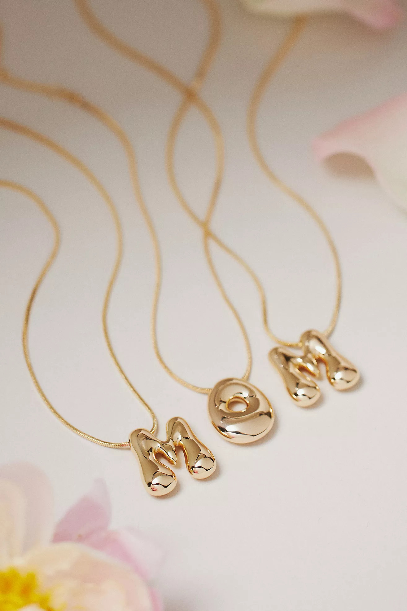 Bubble Letter Monogram Necklace | Anthropologie (US)