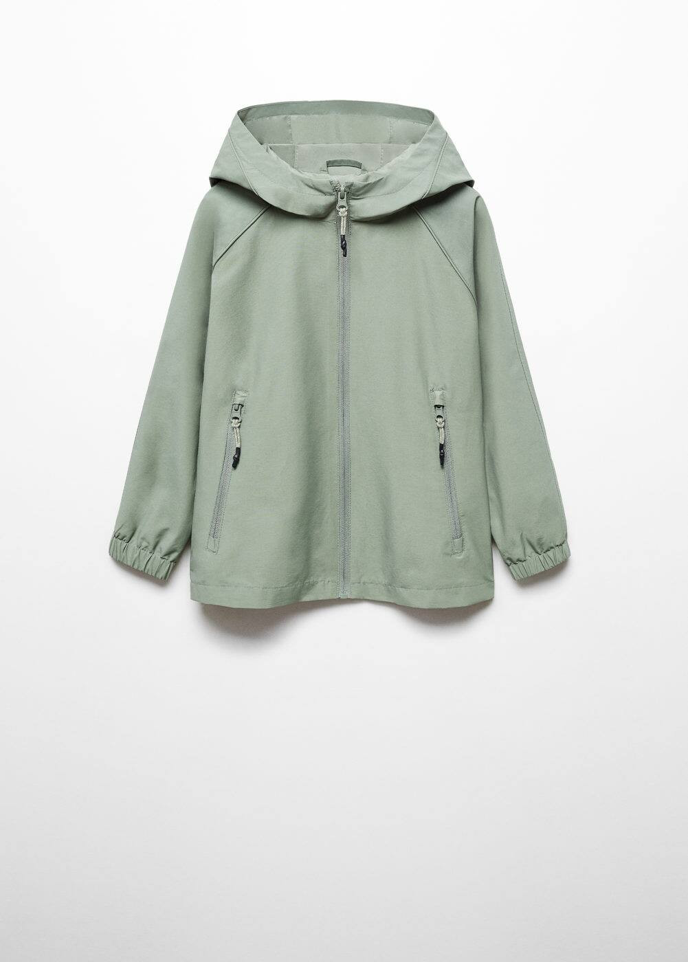 Cotton-blend hooded jacket -  Girls | Mango Kids USA | MANGO (US)