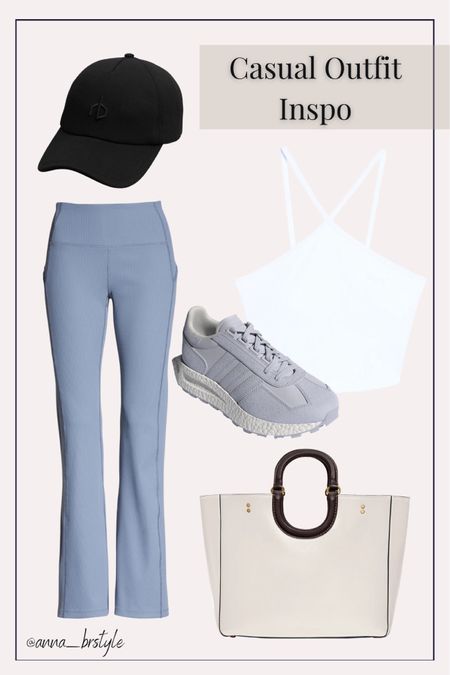casual outfit inspo / athleisure outfit / nordstrom outfit / spring outfit / summer outfit / casual style / model off duty outfits / work out wear / tennis shoes / coach bag / alo tank top 

#LTKshoecrush #LTKfit #LTKstyletip