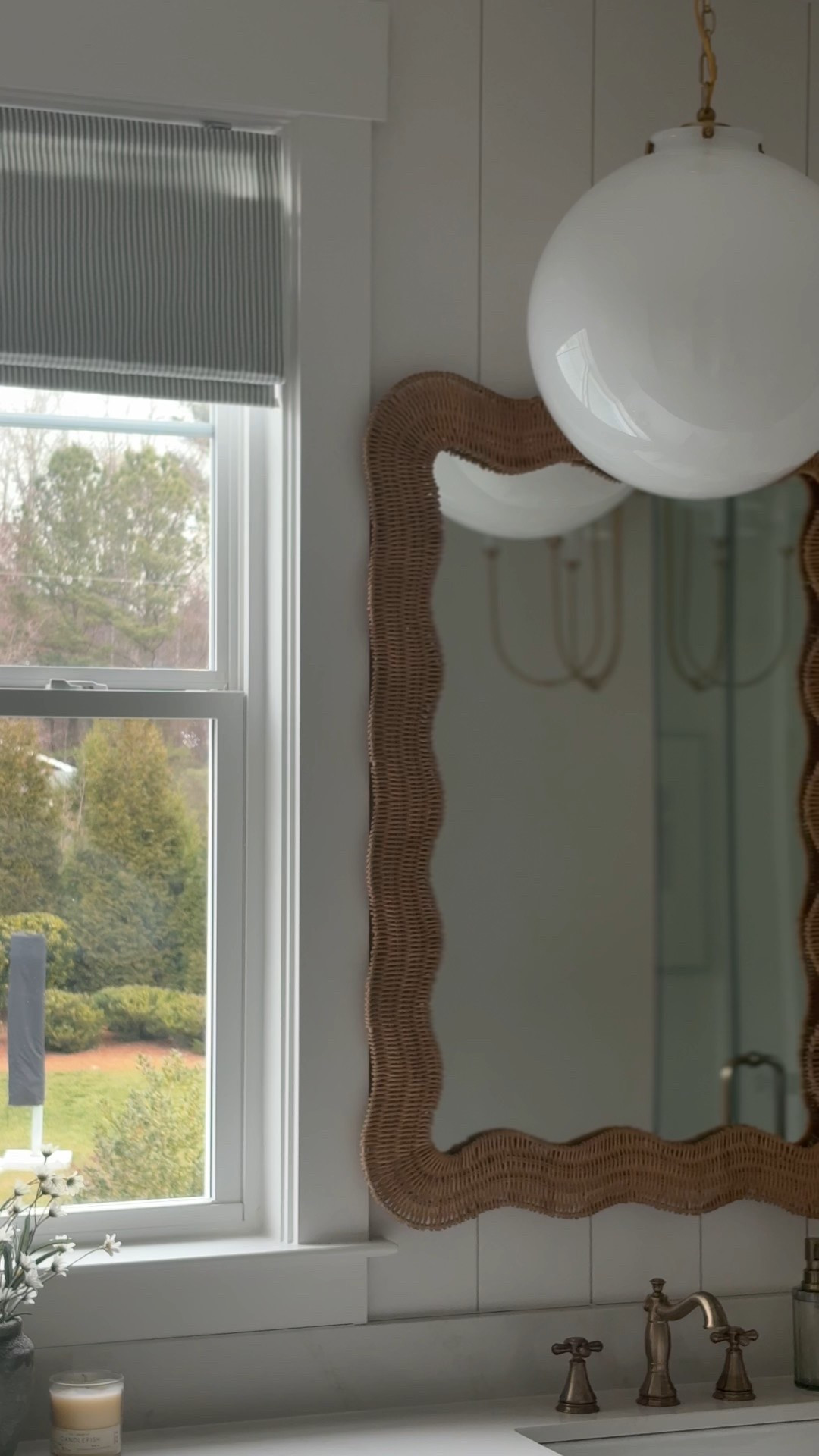 Natural light, soft textures, and a few thoughtful details make this bathroom feel calm and timeless. I love how organic elements add warmth without competing with the space. 

 

#LTKHome