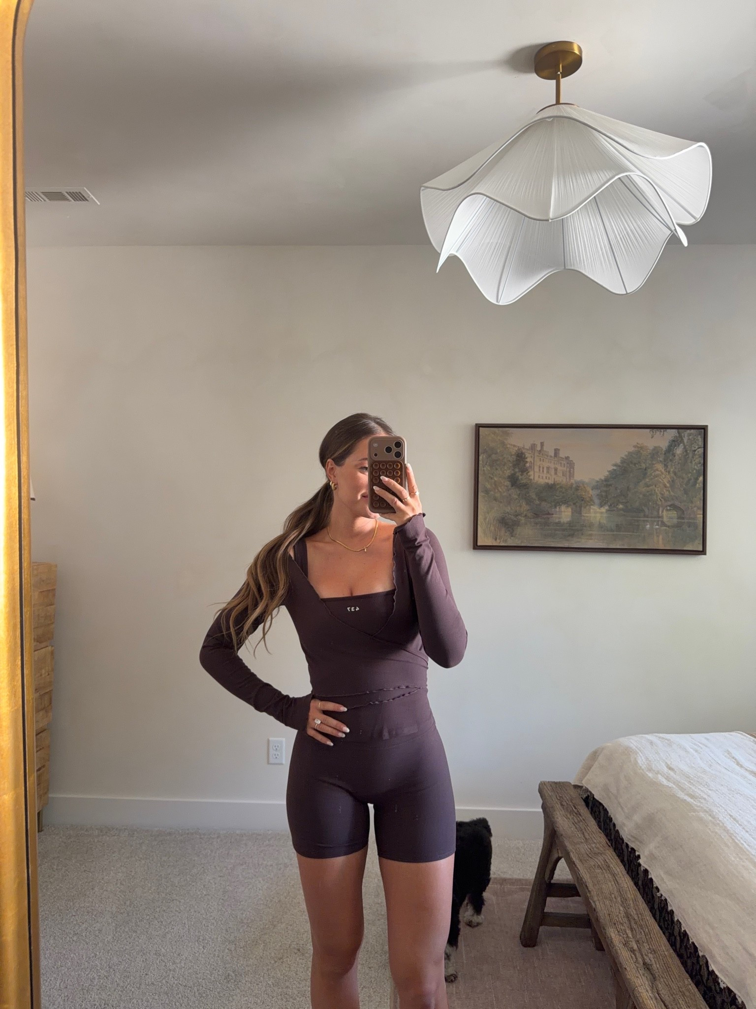 Pilates workout outfit! Wearing size S in the top, S in the wrap long sleeve and M in the biker shorts! @Shop 437

#LTKfitnessgoals #LTKootd #LTKActive