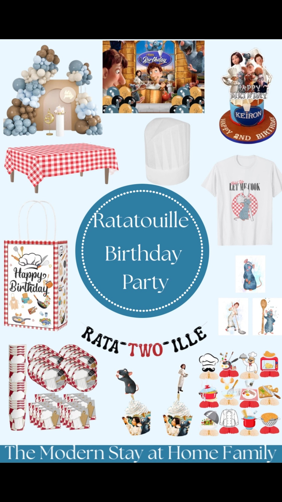 Planning a Ratatouille-themed birthday party? 🐭🍅 This adorable setup brought all the charm of Paris straight to the party! From chef-inspired decorations and red gingham accents to fresh produce displays and French market details, every little touch made the celebration feel like it came right out of the movie. Perfect for little foodies, Disney lovers, and anyone dreaming of a whimsical French-inspired birthday party.

Ratatouille birthday party, Ratatouille party ideas, Disney birthday party, chef birthday theme, French market party, Paris-themed birthday, Disney party decorations, kids birthday inspiration, birthday decor ideas, themed birthday party, red gingham party, chef hat party favors, Disney celebration, party planning inspiration, family birthday party, whimsical birthday decor, movie-themed birthday party.

#LTKKids #LTKmomlife #LTKSaleAlert