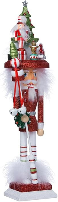 Kurt Adler HA0320 18" Hollywood Christmas Tree Hat Nutcracker | Amazon (US)
