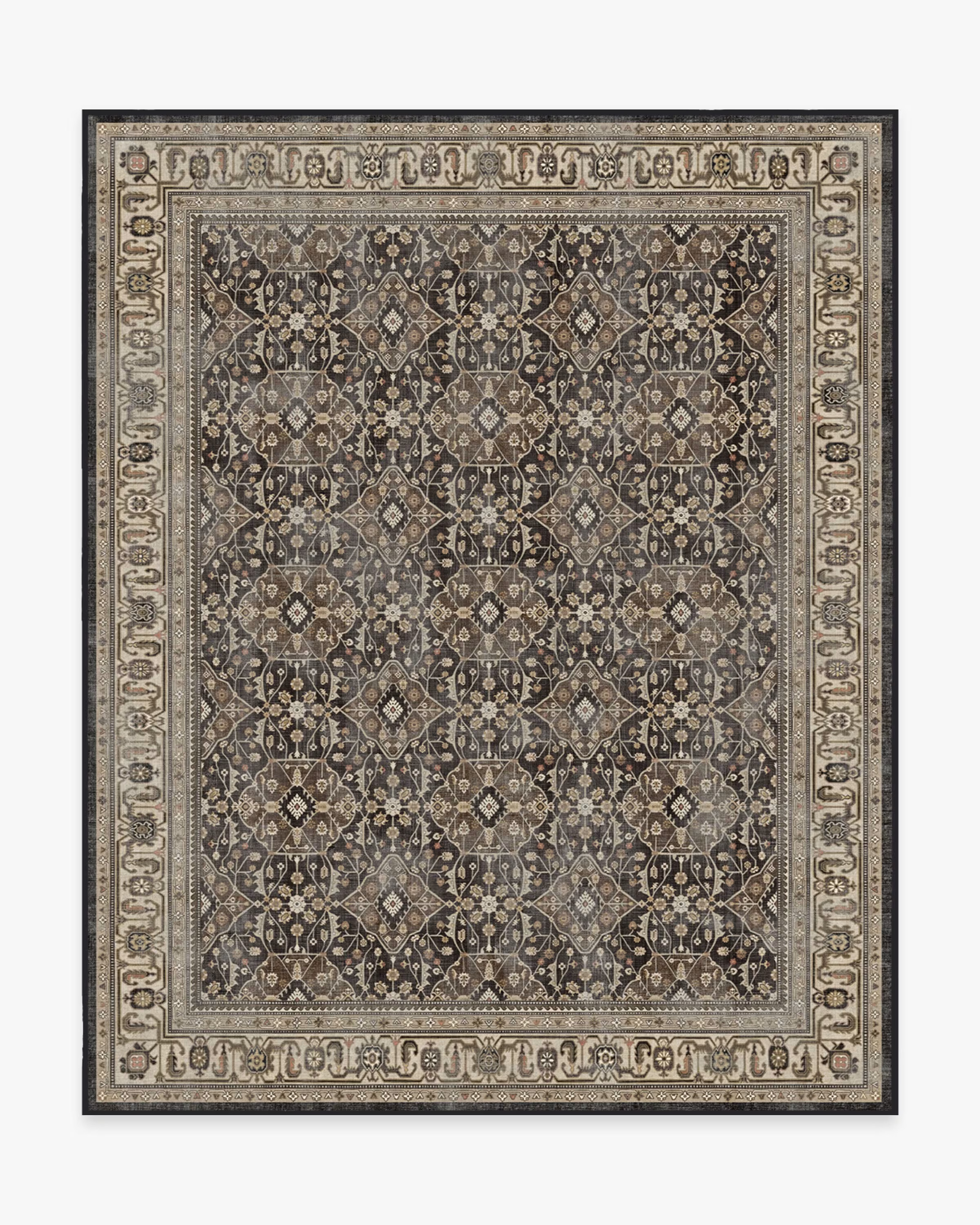 Alessia Dark Wood Rug | Ruggable