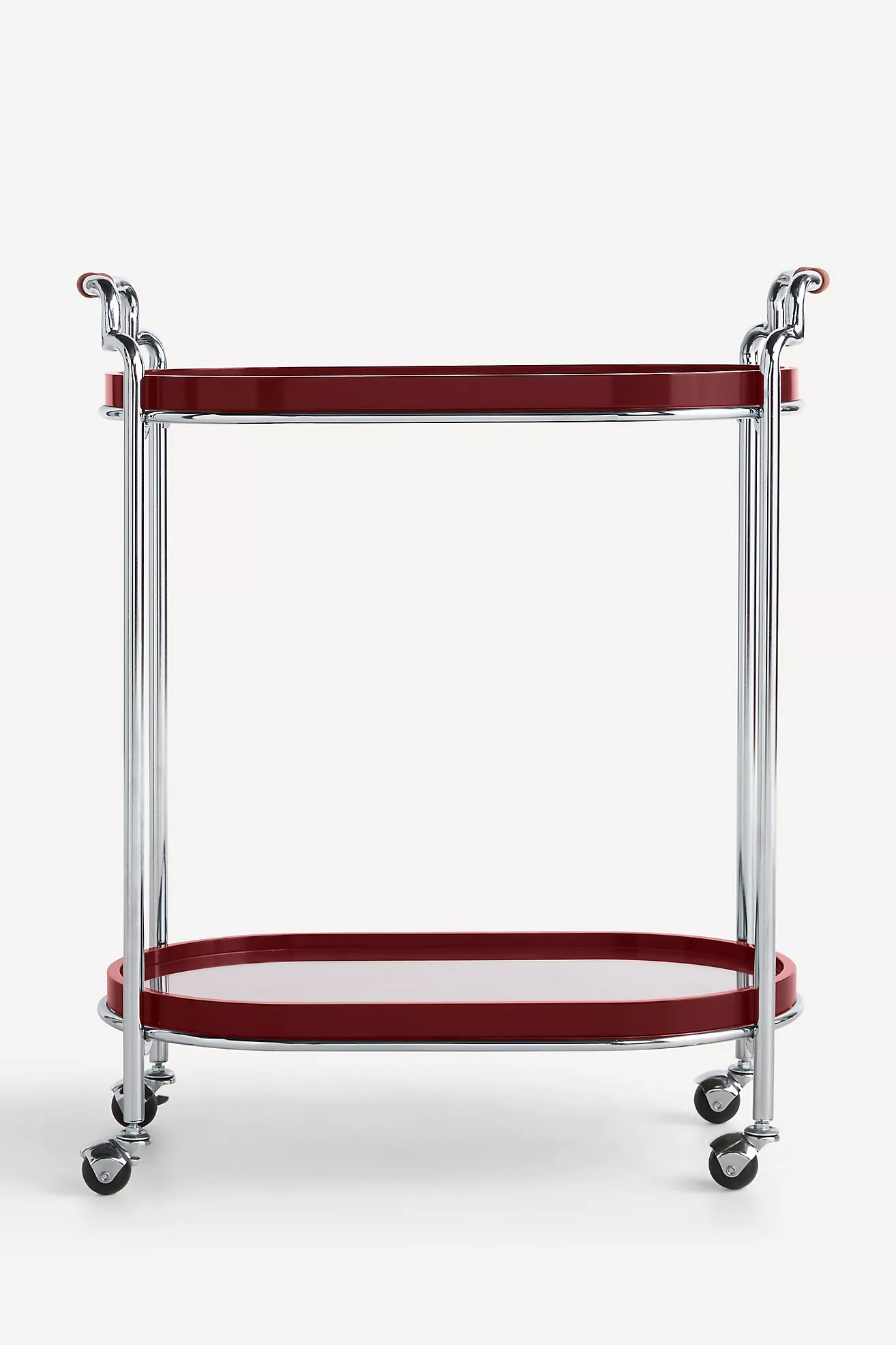 Lennon Lacquer Oval Bar Cart | Anthropologie (US)