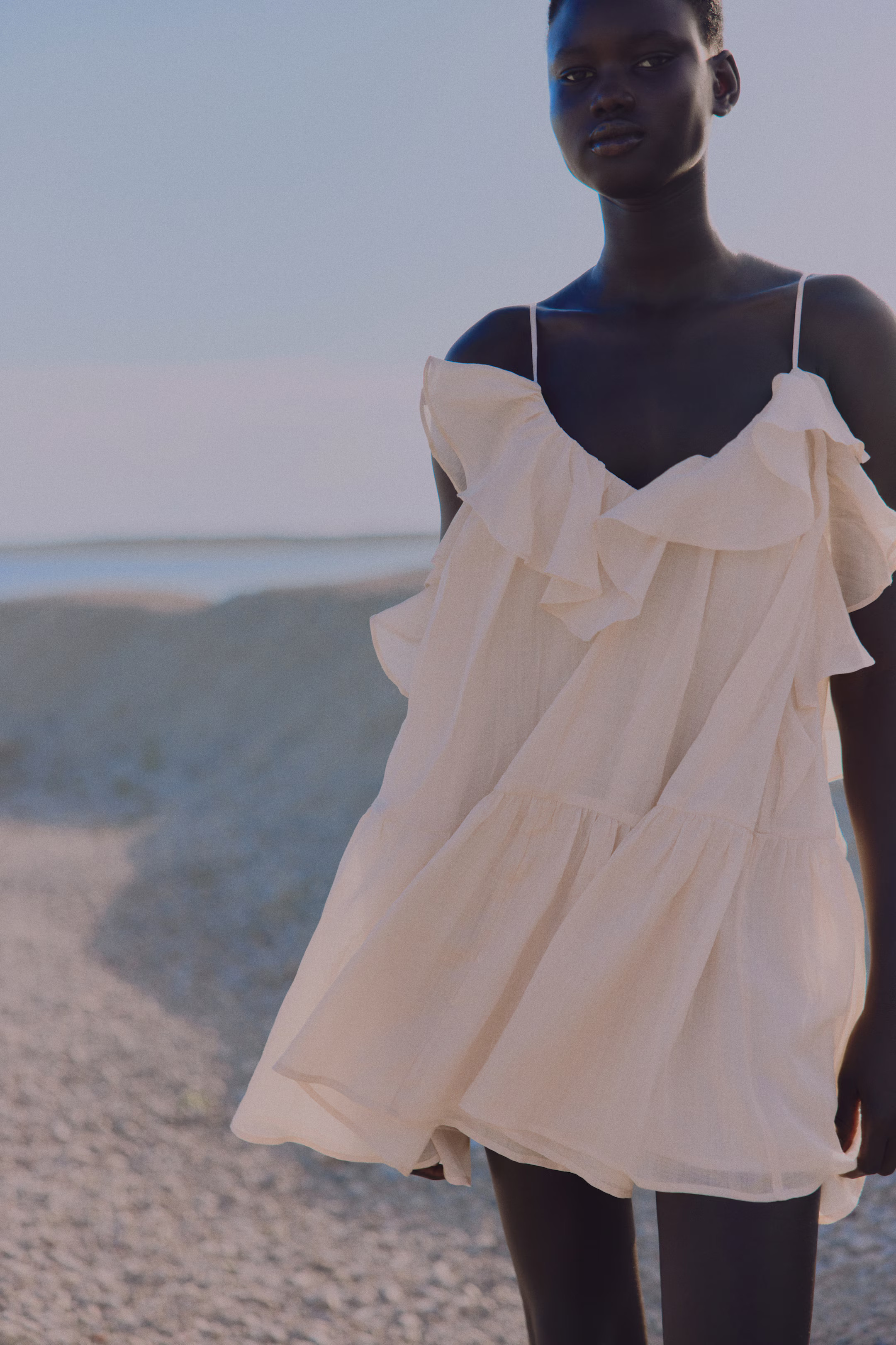 Flounced ramie dress | H&M (UK, MY, IN, SG, PH, TW, HK)