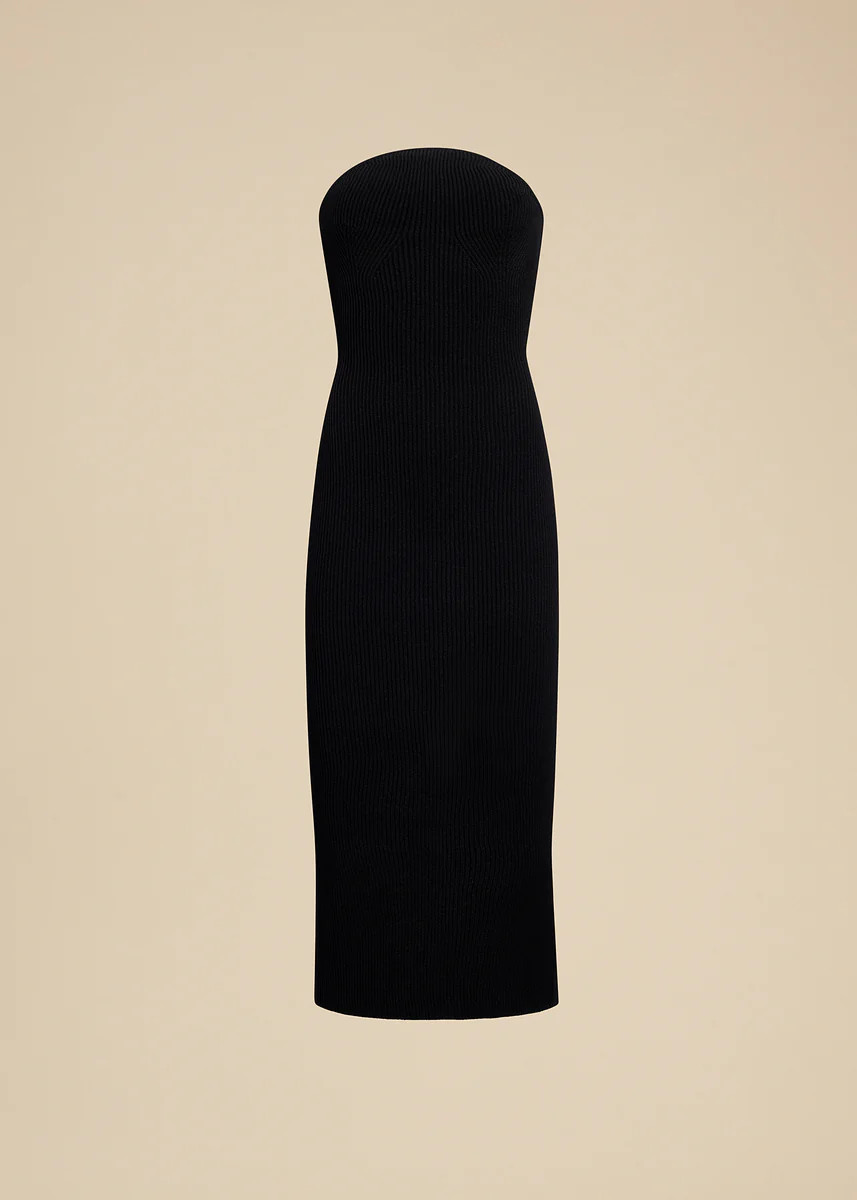 The Rumer Dress in Black | Khaite