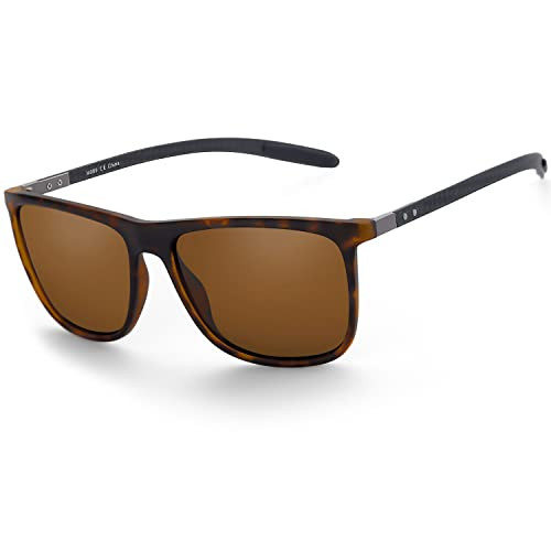 Amazon.com: ZENOTTIC Square Polarized Sunglasses for Men Ultralight Carbon Fiber Sun Glasses Driv... | Amazon (US)