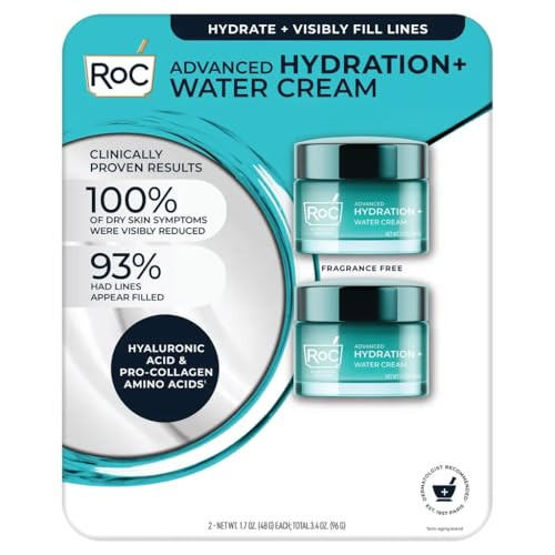 RoC Advanced Hydration+ Water Cream, 2 Pack, 1.7 OZ Each, 3.4 OZ Total | Amazon (US)