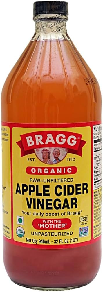 Bragg Organic Raw Apple Cider Vinegar, 32 Ounce - 1 Pack | Amazon (US)