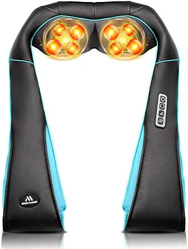 Back Neck Shoulder Massager with Heat - Deep Tissue Kneading Electric Back Massage for Neck, Back... | Amazon (US)