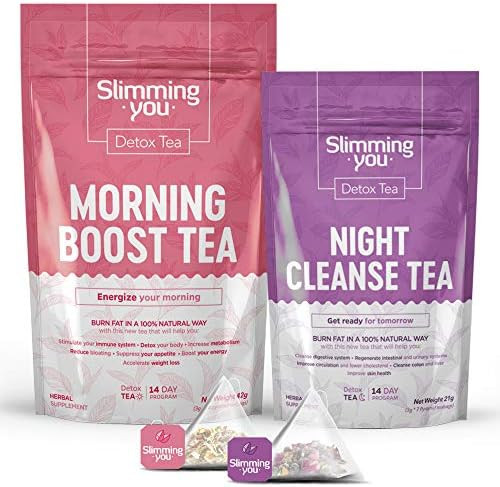 Detox Tea 14 Day Teatox Herbal Tea for Body Detox, Colon Cleanse, Metabolism Increase - 1 Morning... | Amazon (US)