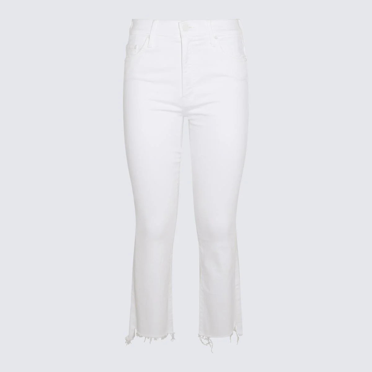 Mother White Cotton Jeans | Baltini