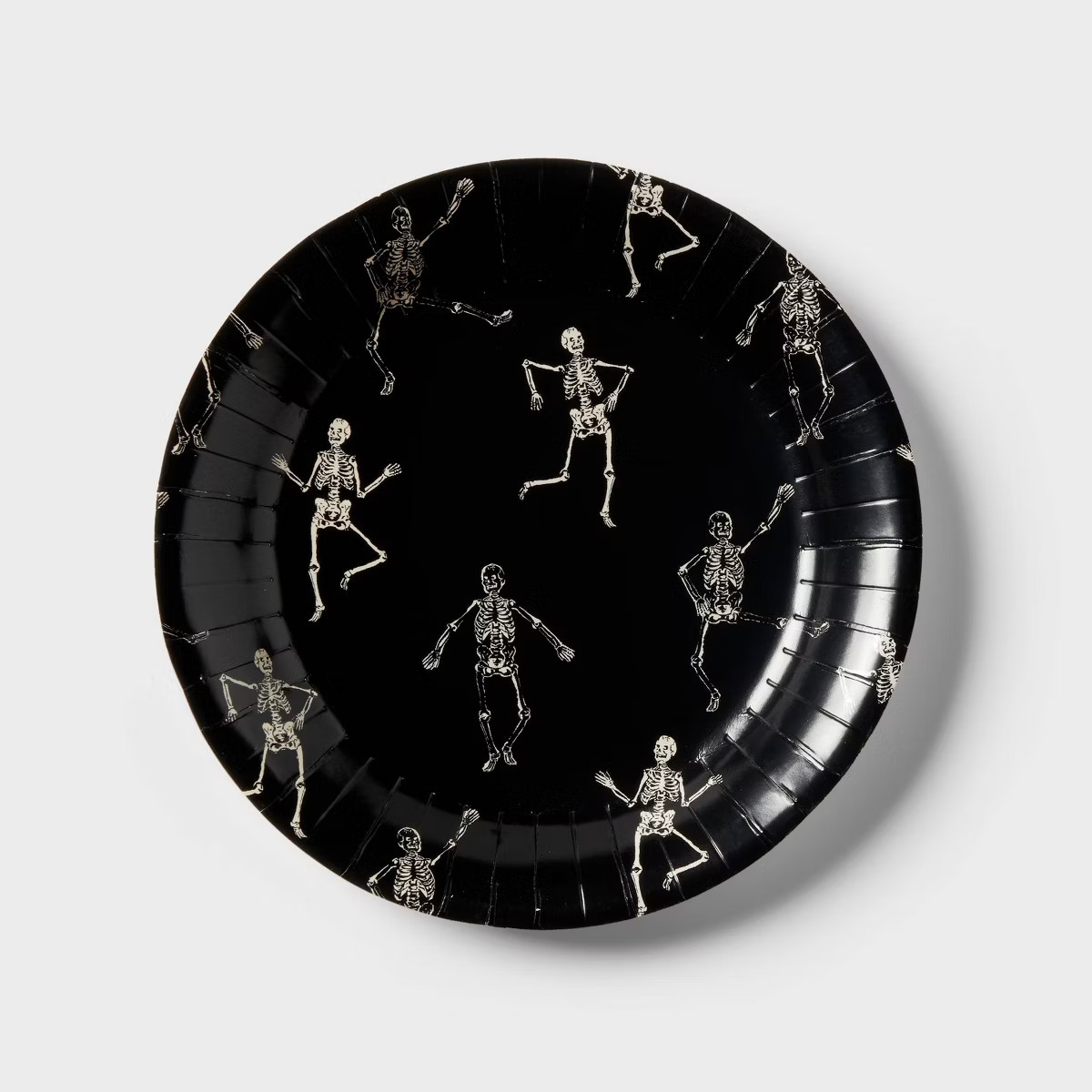 20ct Halloween Dancing Skeleton Dinner Plate - Spritz™ | Target