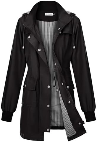 PITINAN Rain Jackets For Women Waterproof Rain Coats with Hood Lightweight Windbreaker Outdoor Wo... | Amazon (US)