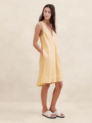 Ava Linen Mini Dress | Banana Republic (US)
