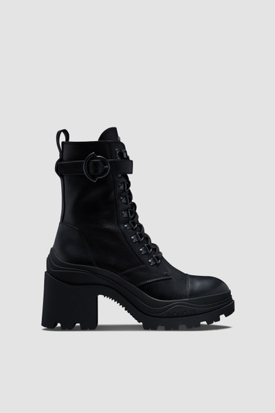 Black Envile Buckle Lace-Up Boots - Boots for Women | Moncler US | Moncler