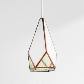 Friend of All Small Hanging Greta Lamp - White Mint | West Elm (US)