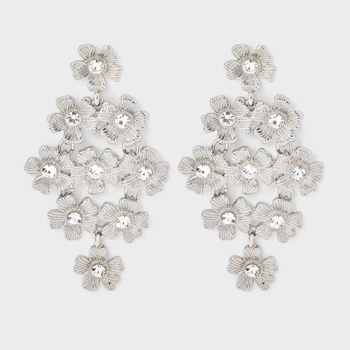 Flower Kite Earrings - A New Day™ Silver | Target