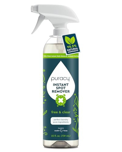 Puracy Laundry Stain Remover for Clothes Laundry - Carpet Stain Remover Carpet Spot Cleaner Couch Stain Remover - Clothes Spray, Free & Clear - Instant Spot Remover, 25 Fl Oz (Pack of 1) | Amazon (US)