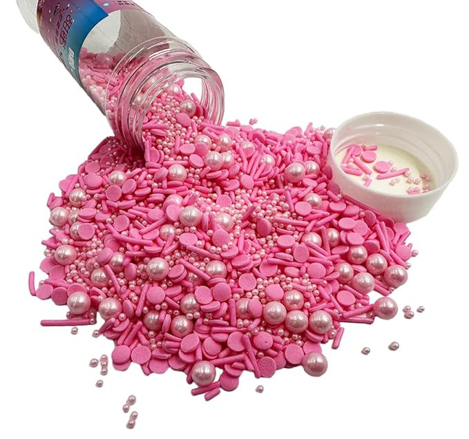 Pearl Sugar Chrismtas Sprinkles Candy 120g/4.2oz Mixing Size Baking Cake Decorations Cupcake Topp... | Amazon (US)