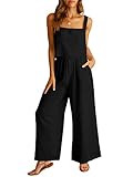 ANRABESS Women's 2 Piece Outfits Linen Pants Jumpsuit Matching Lounge Set Casual Summer Beach Vac... | Amazon (US)