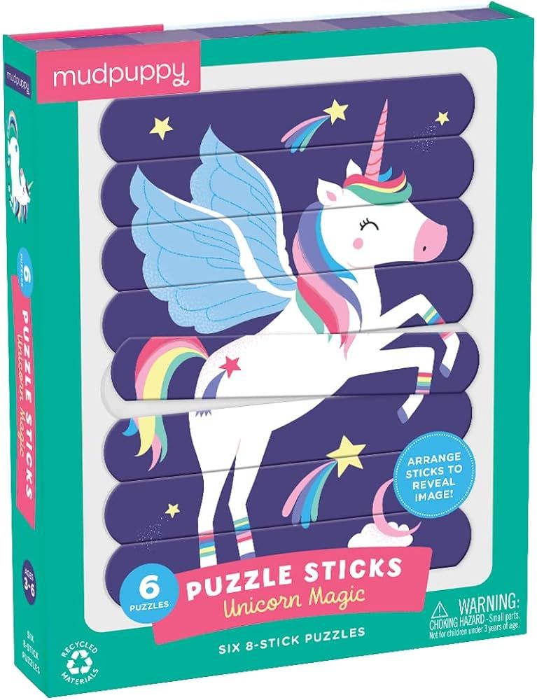 Mudpuppy Unicorn Magic Puzzle Sticks | Amazon (US)